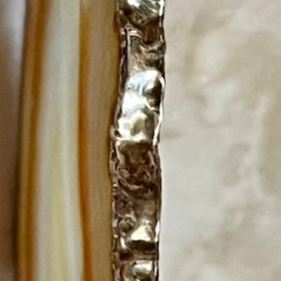 Polished Natural Agate Geode Slab Slice Beige Brown Quartz Crystal Stone Pendant - Picture 7 of 7